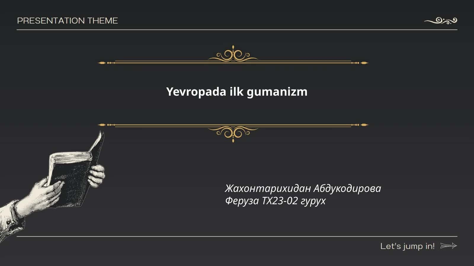 Gumanizmning tarixiy ildizlari 1