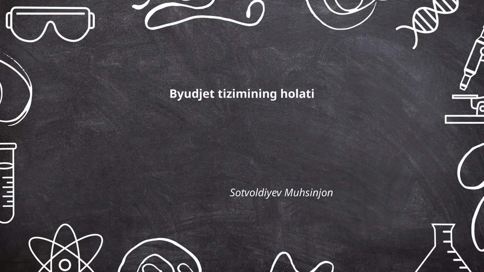 Byudjet tizimining holati 1