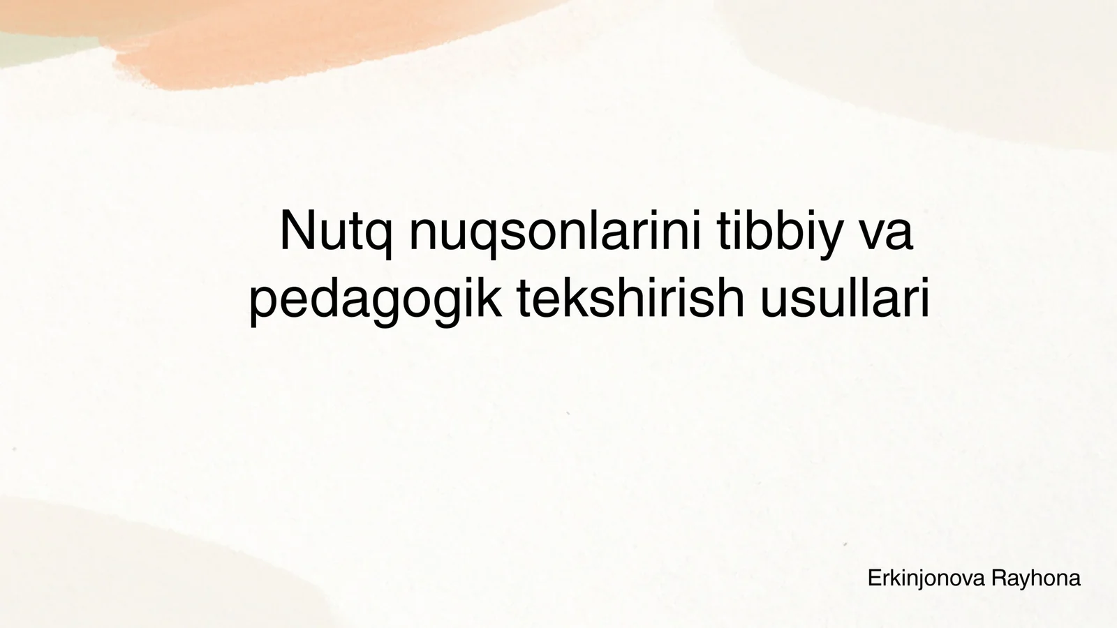 Pedagogik tekshirish usullari 1