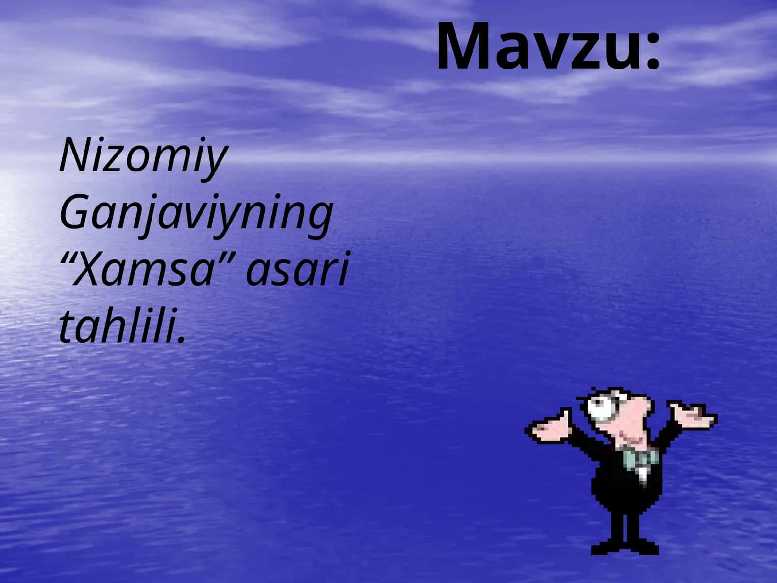 NizomiyGanjaviyning “Xamsa” asaritahlili 1