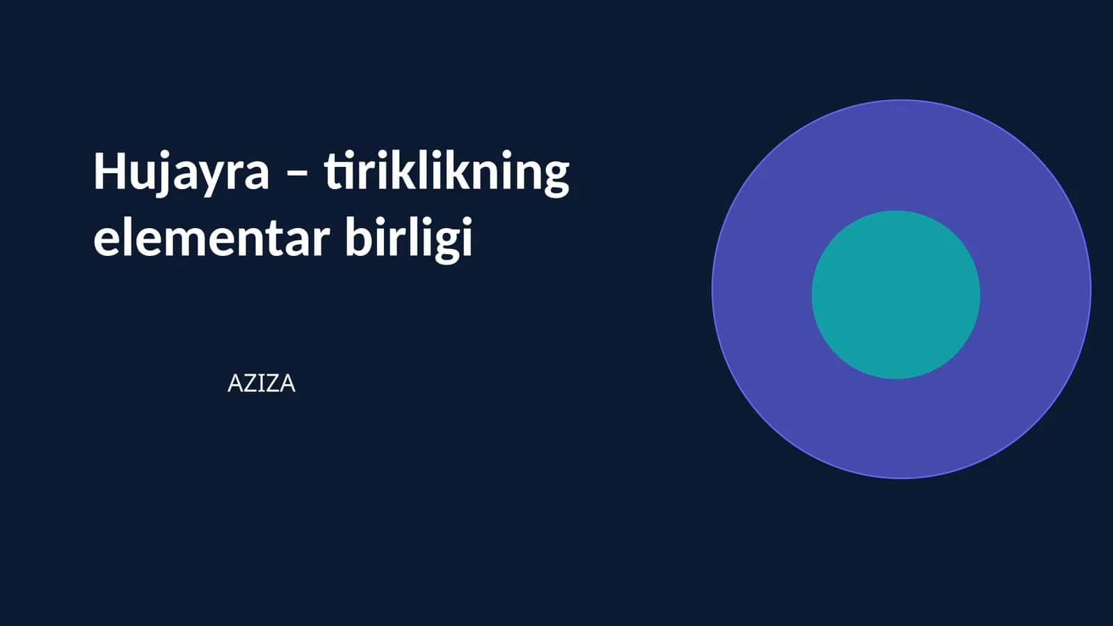 Hujayra-tiriklikning elementar birligi! 1