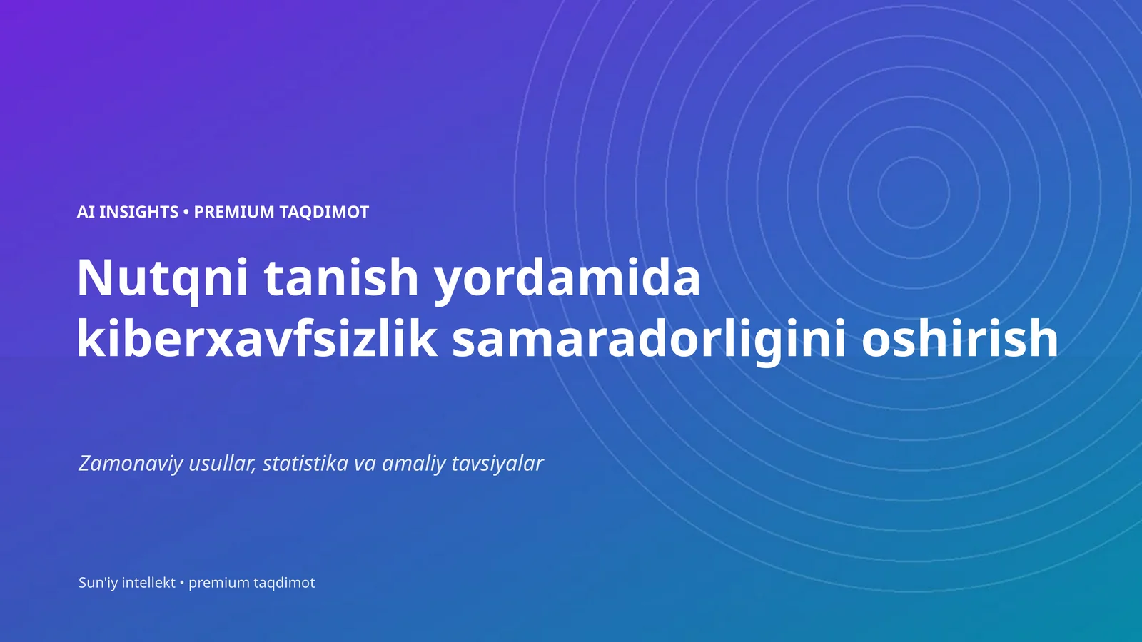 Sun'iy intellekt • premium taqdimot 1