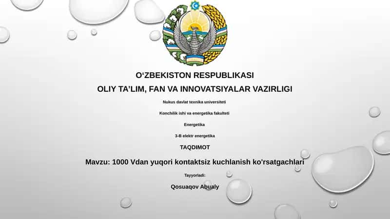1000 Vdan yuqori kontaktsiz kuchlanish ko'rsatgachlari 1