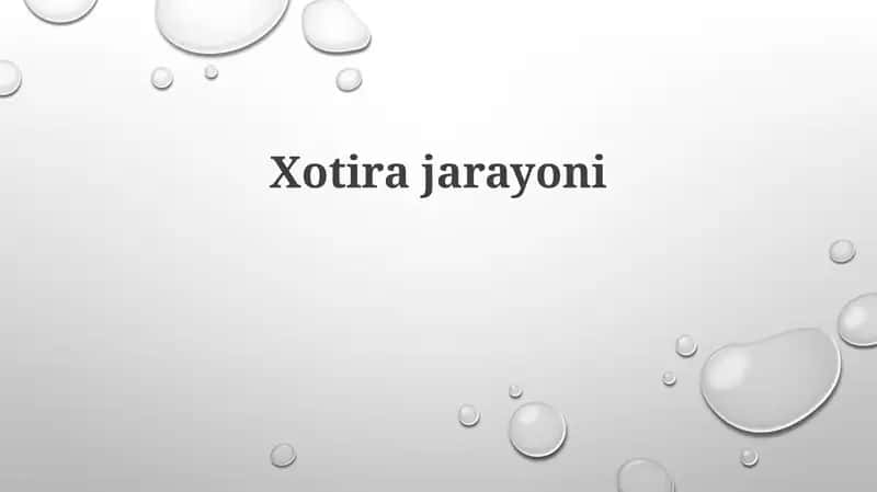 Xotirajarayoni 1