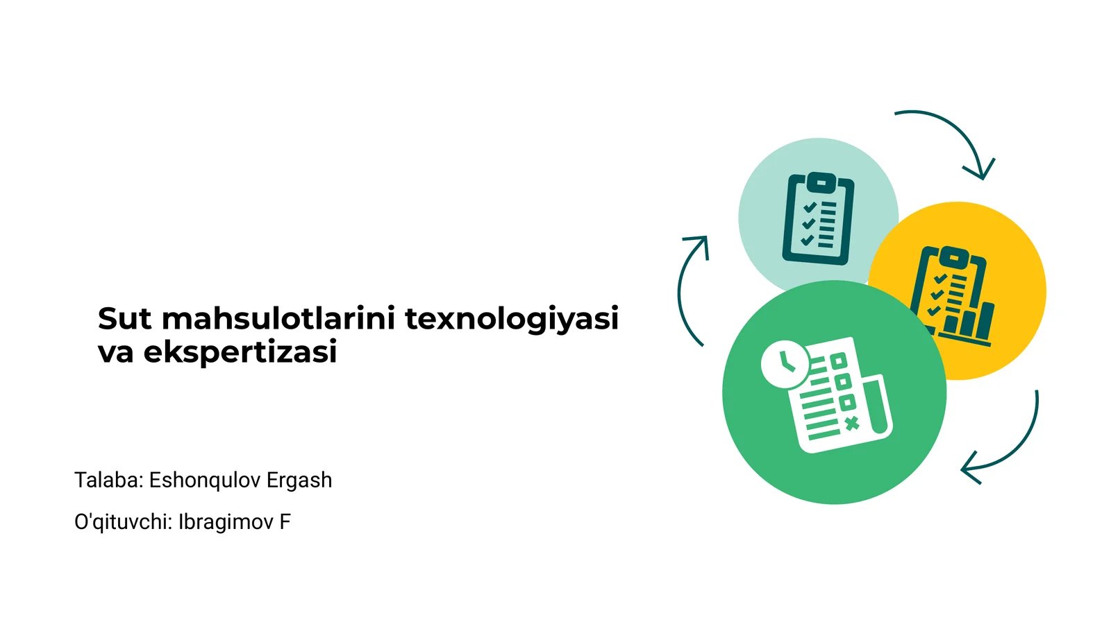 Sut mahsulotlarini texnologiyasi va ekspertizasi 1