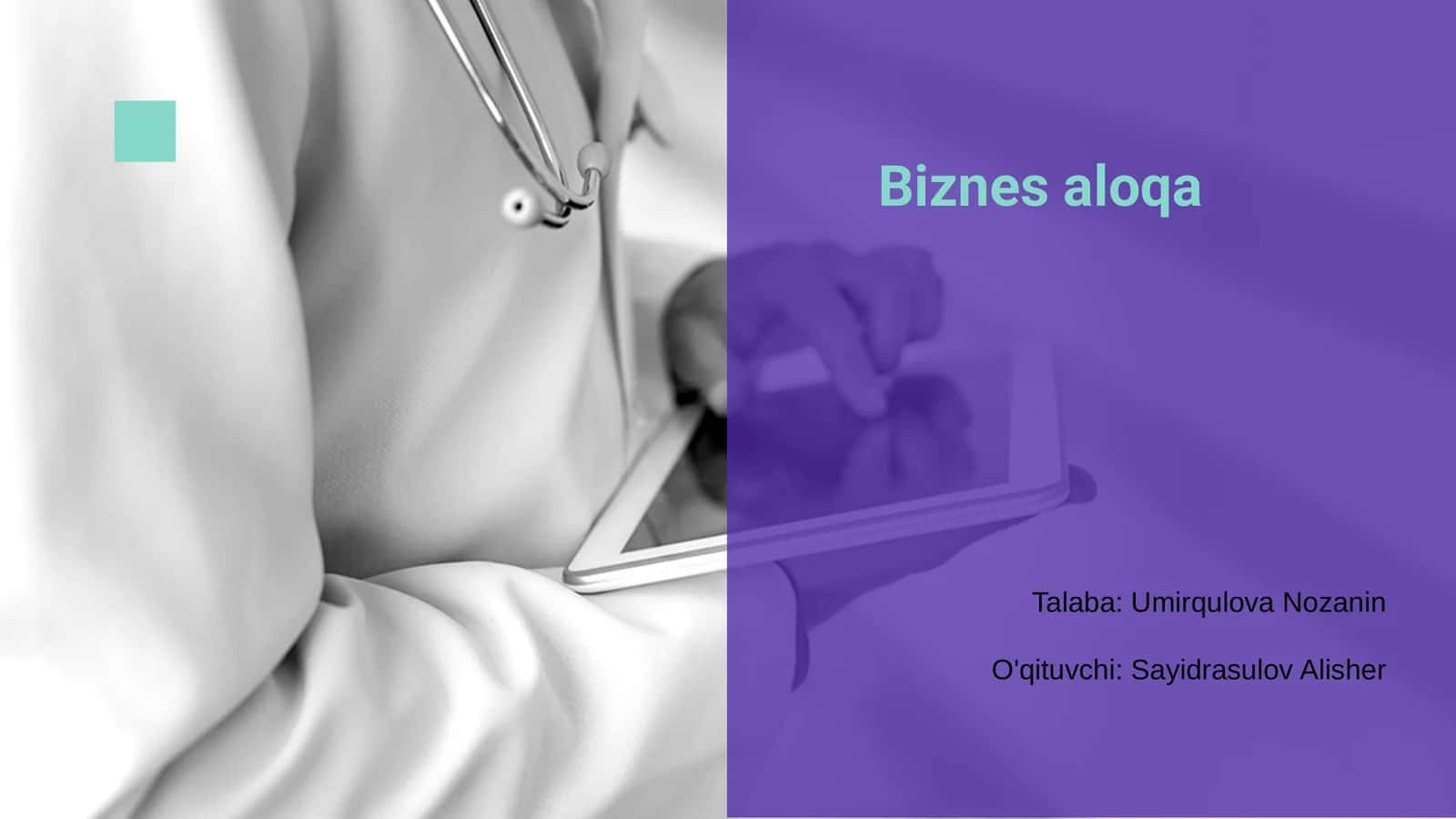 Biznes aloqa 1