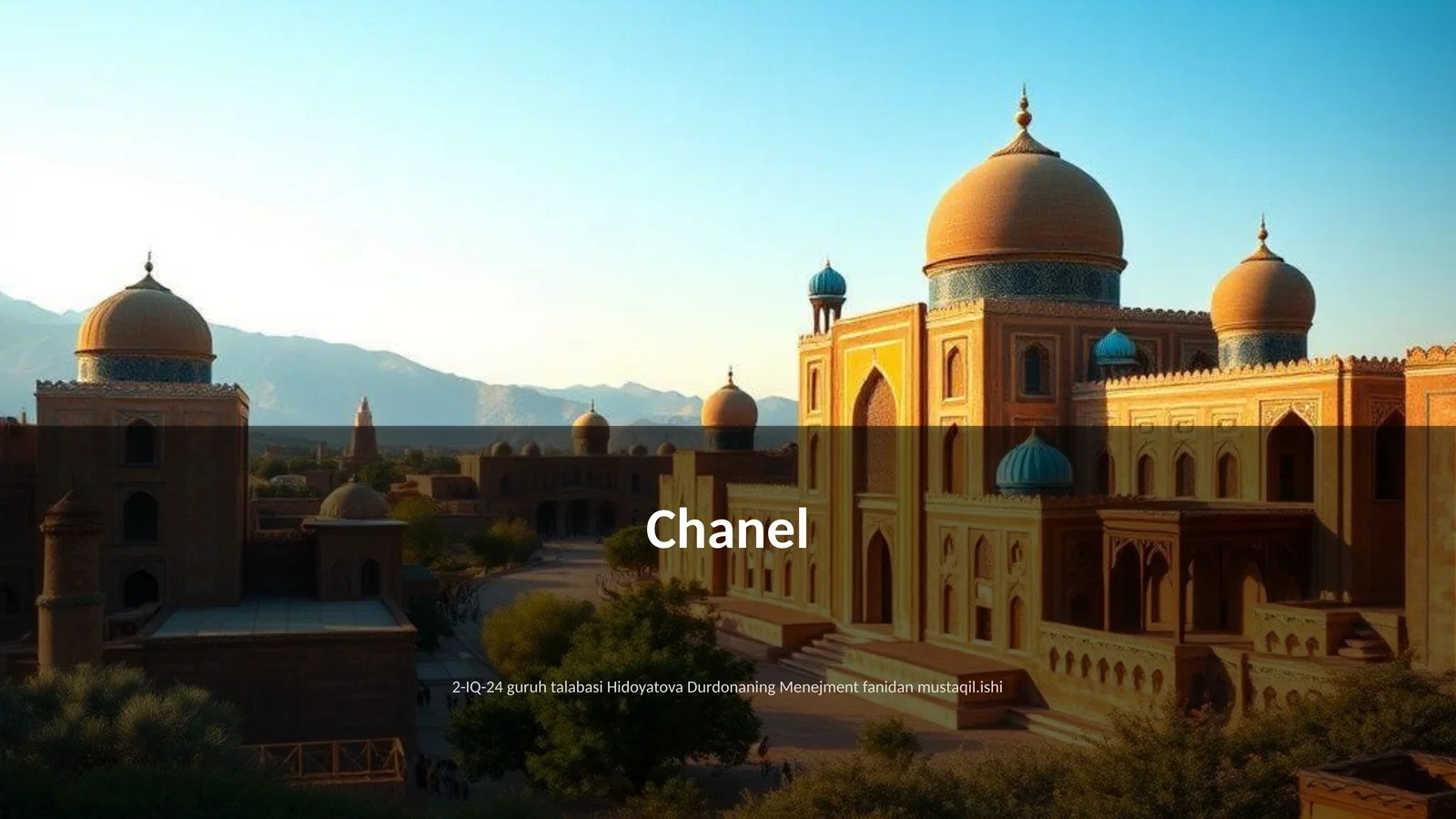 Chanel 1