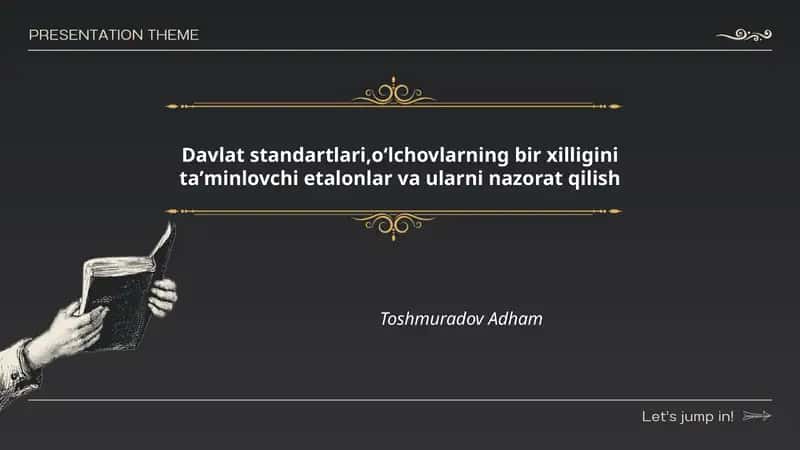 Davlat standartlari va metrologiyaning huquqiy asoslari 1