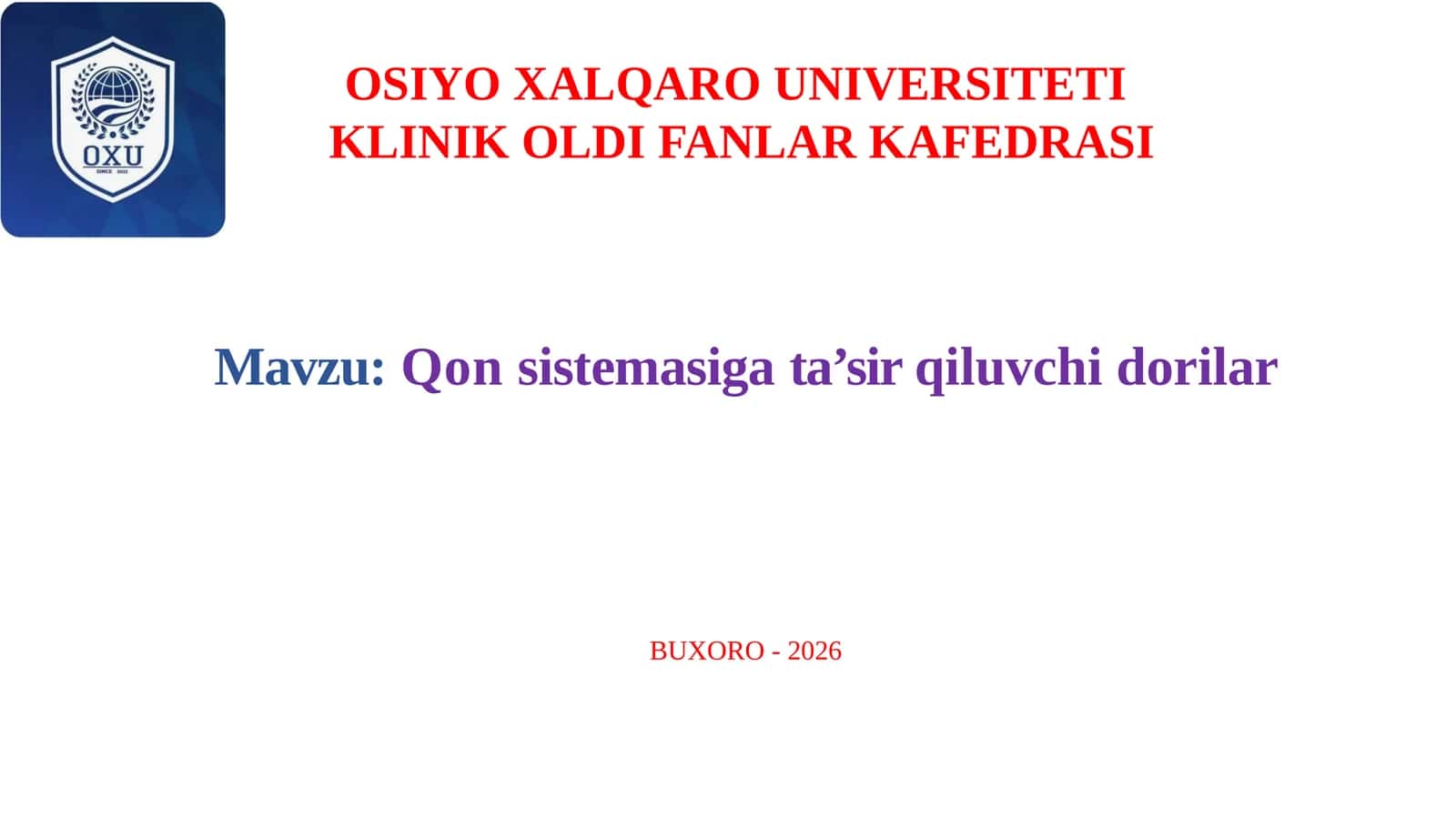 Qonsistemasigata’sirqiluvchidorilar 1