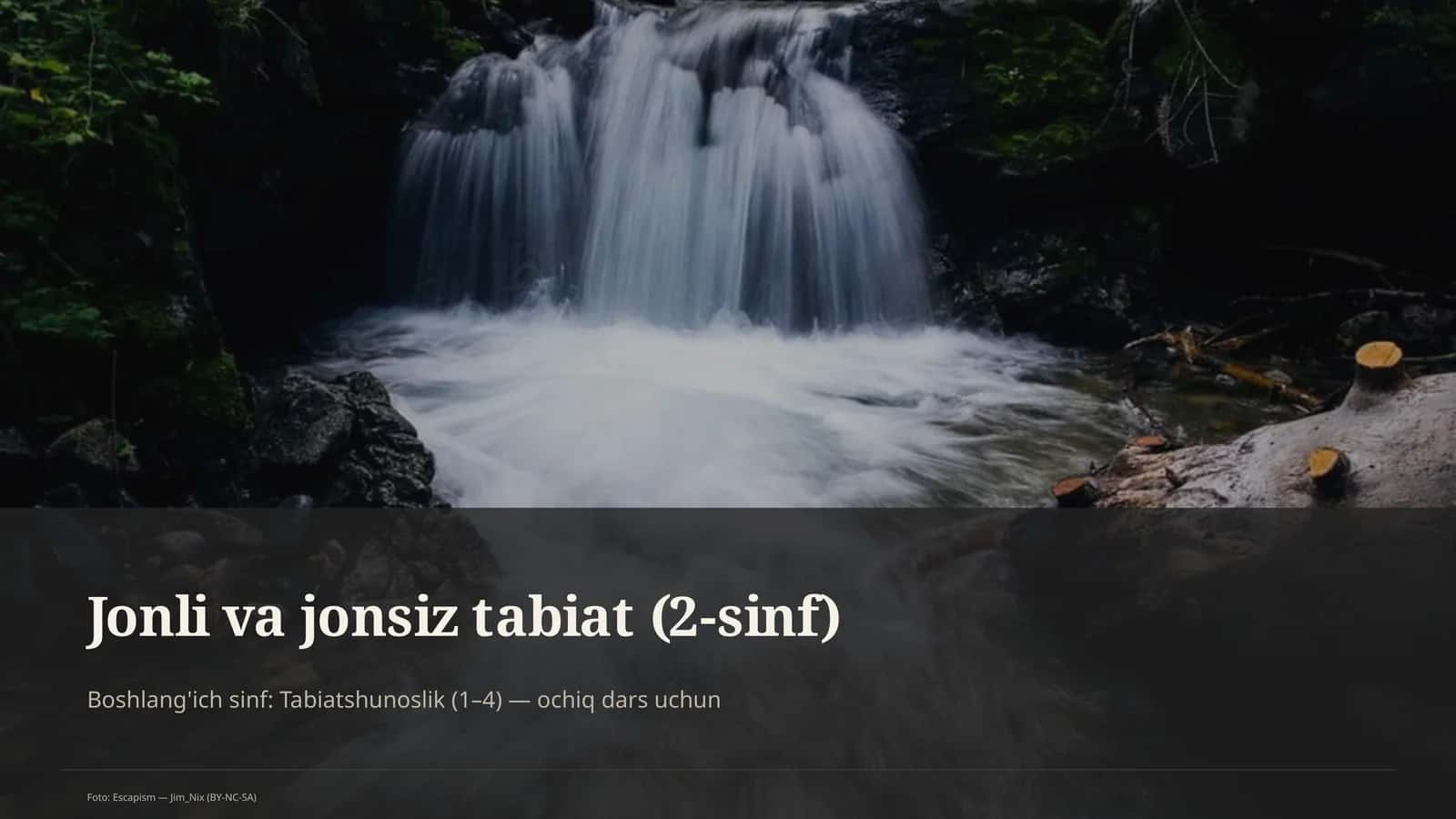 Jonli va jonsiz tabiat (2-sinf) 1
