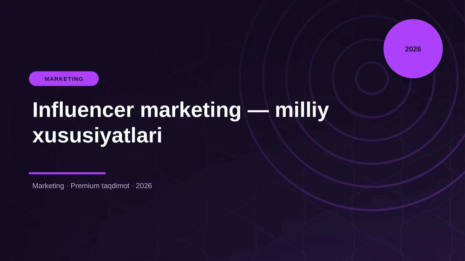 Influencer marketing — milliy xususiyatlari 1