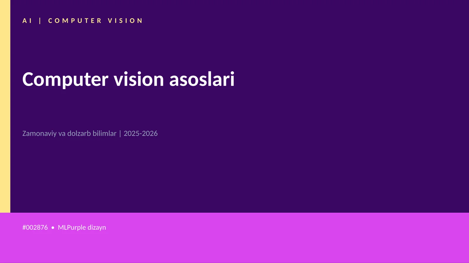 Computer vision asoslari 1