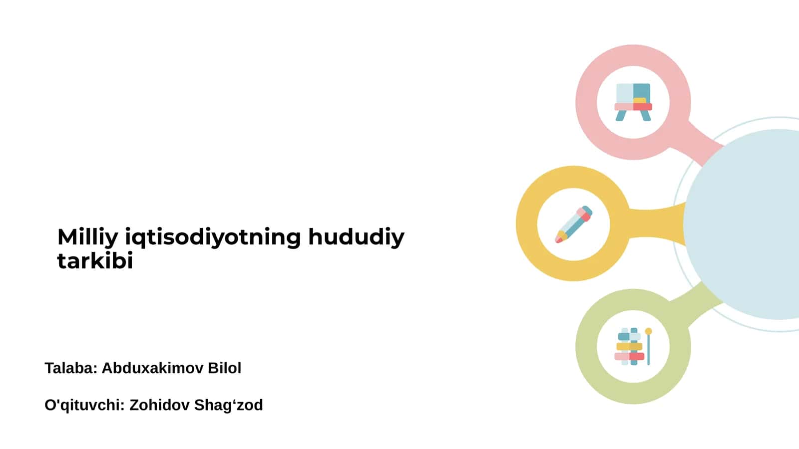 Milliy iqtisodiyotning hududiy tarkibi 1