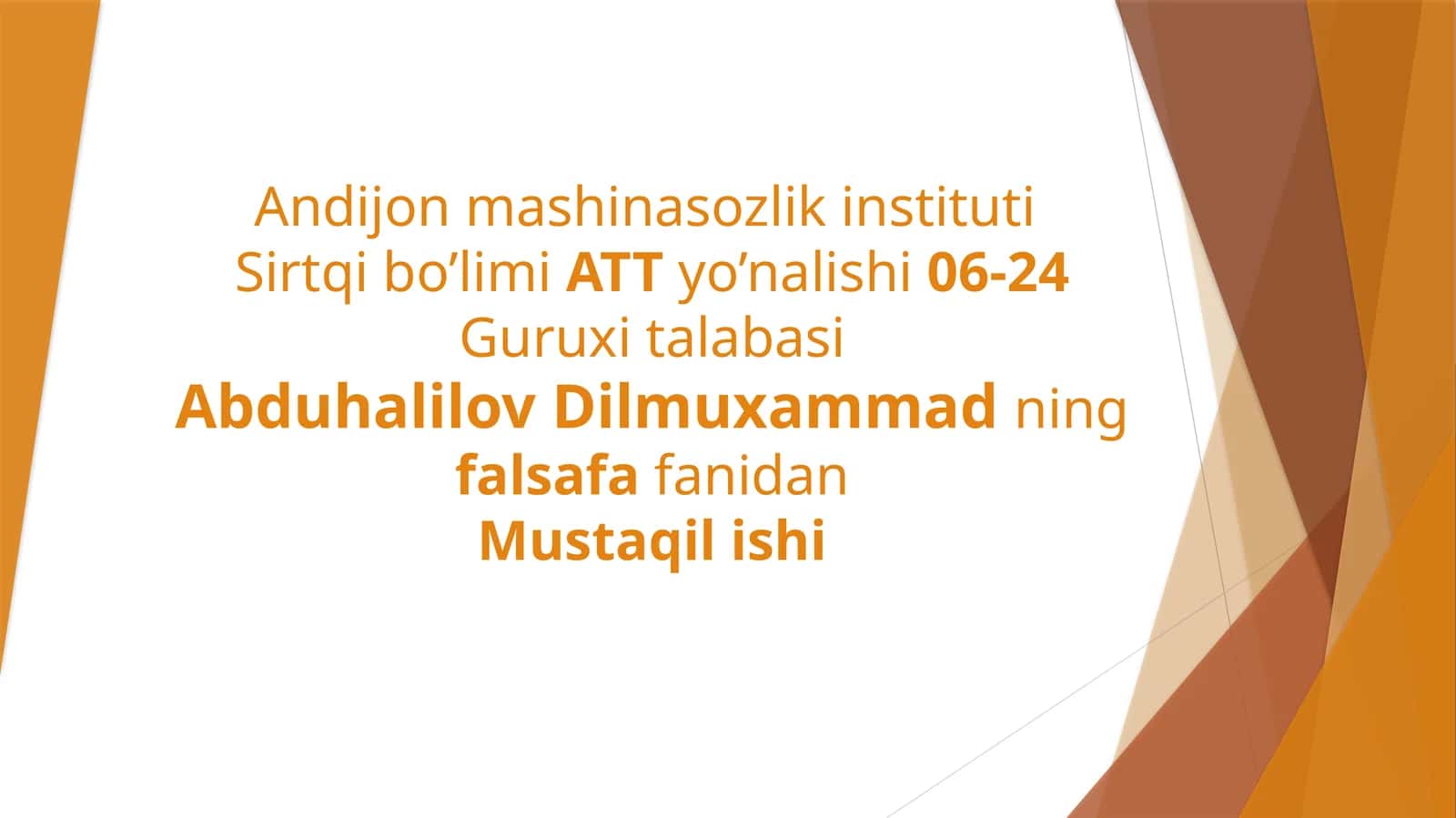 Aristotel ontologiyasining tasnifi 1