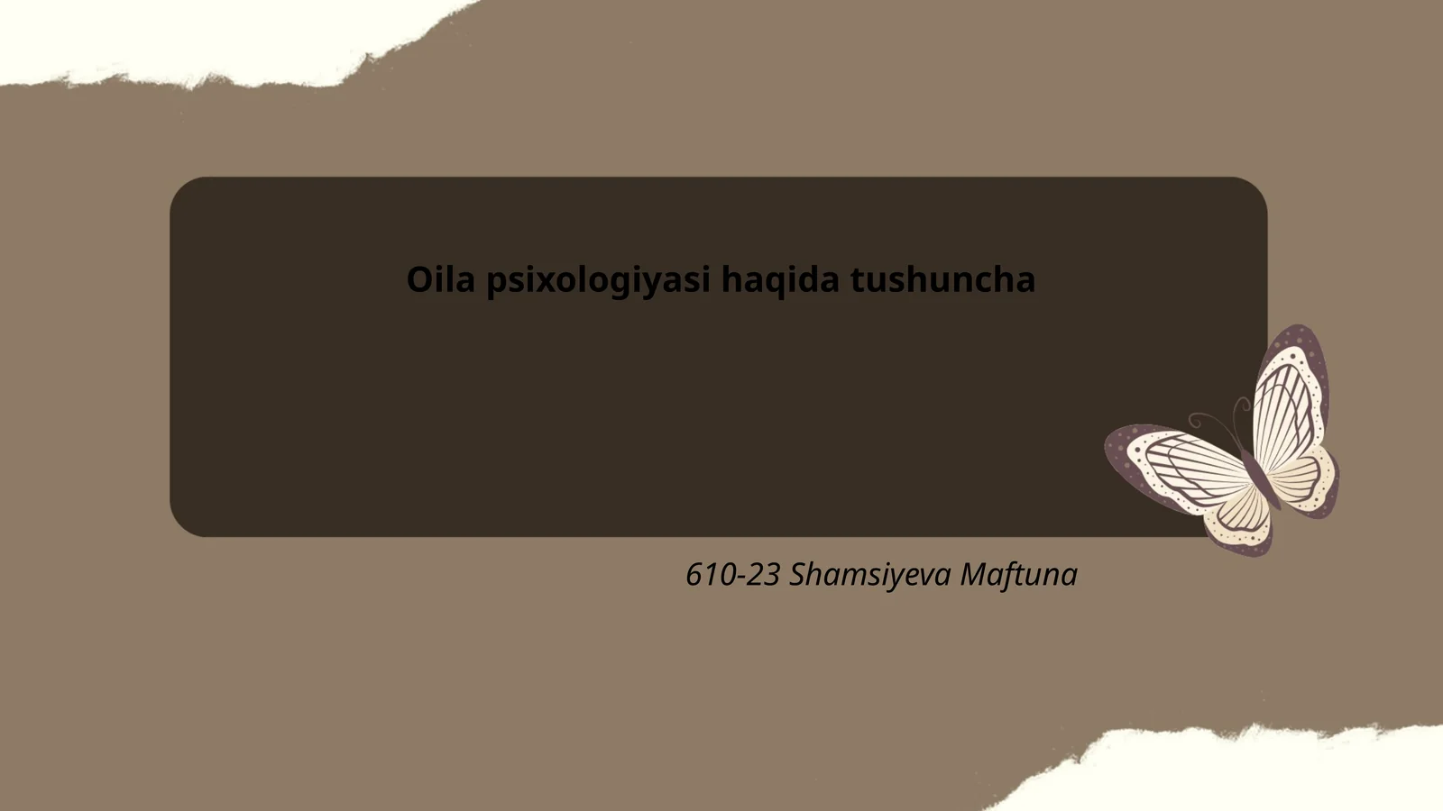 Oila psixologiyasi haqida tushuncha 1