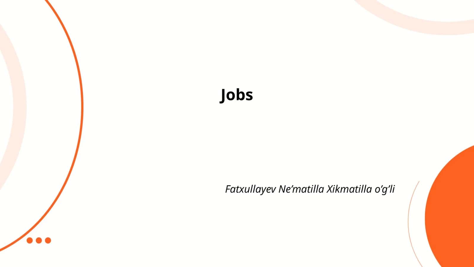 Jobs Plan 1