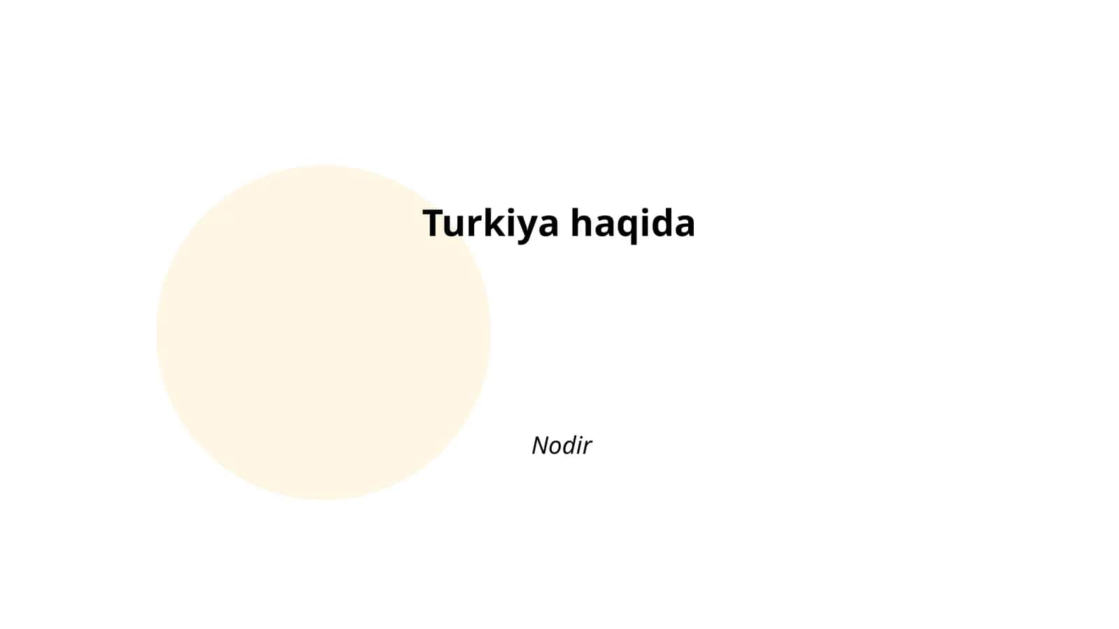 Turkiya haqida 1
