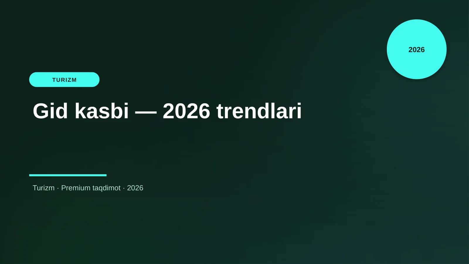 Gid kasbi — 2026 trendlari 1