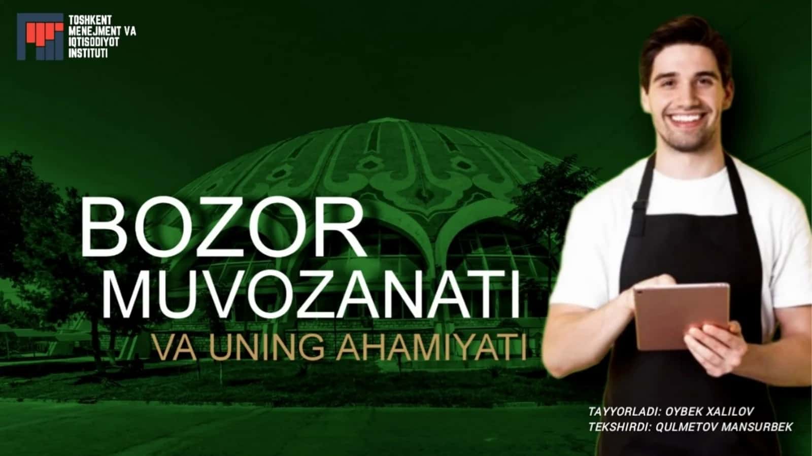 Mavzu: O'zbekiston iqtisodiyotini rivojlantirish yo'llari 1