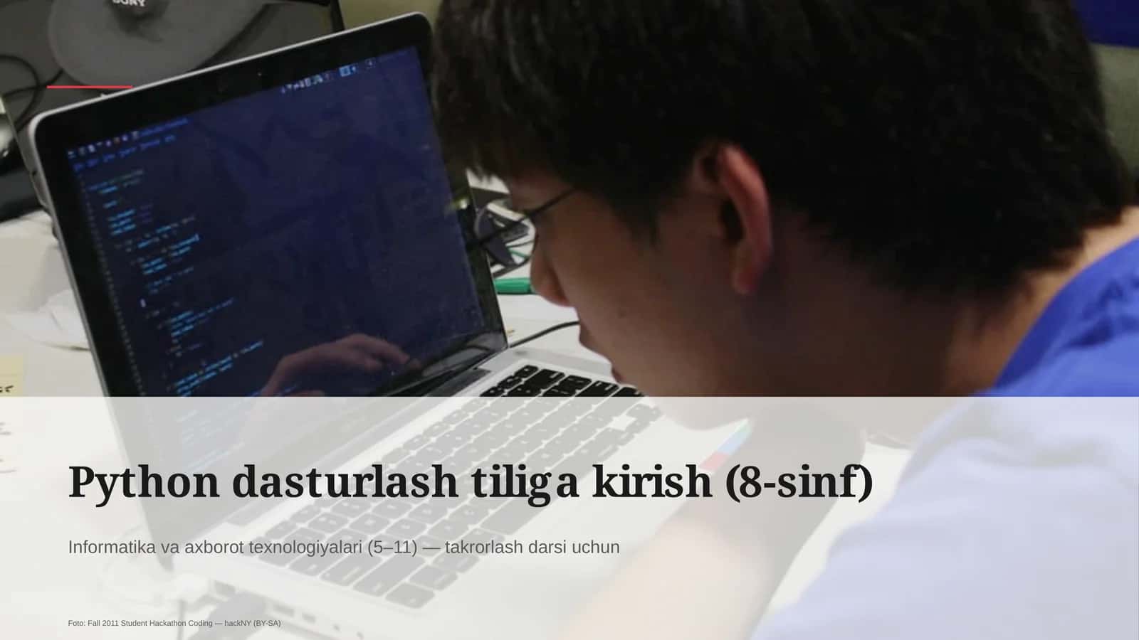 Python dasturlash tiliga kirish (8-sinf) 1