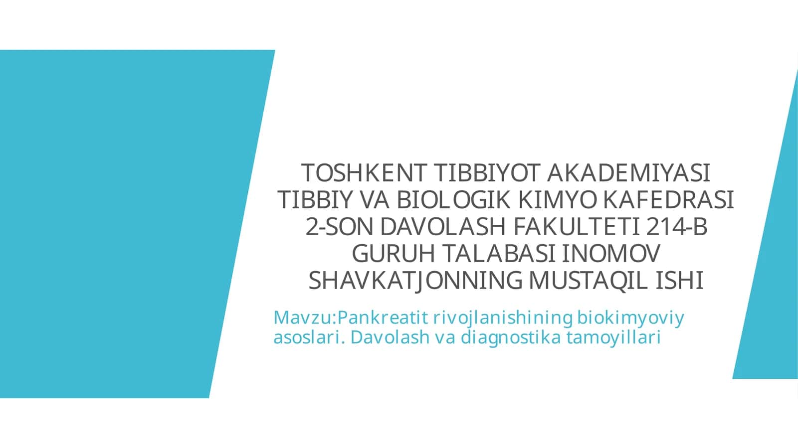 Pankreatit va uning turlari 1