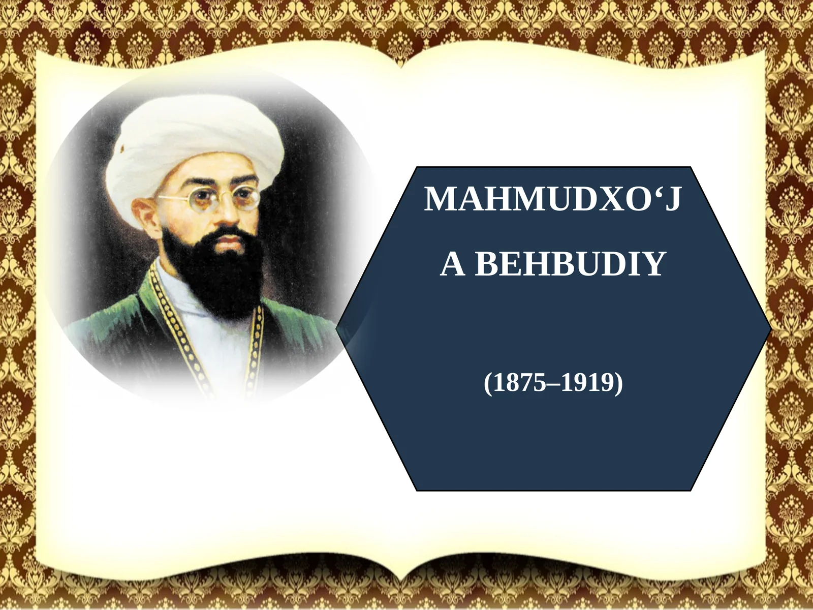 MAHMUDXO‘JA BEHBUDIY 1