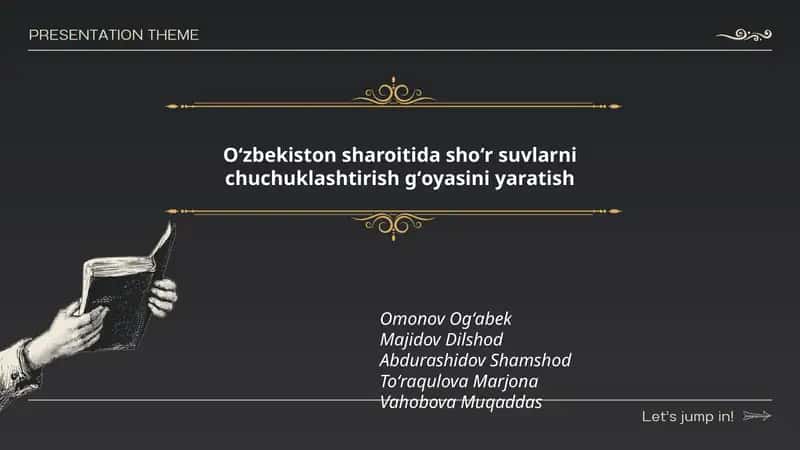 Oʻzbekistonda shoʻr suv manbalarining kartografiyasi va tahlili 1