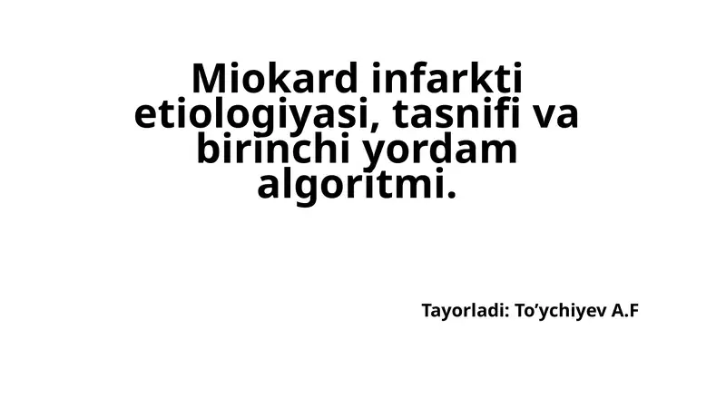 miokard infarkti 1