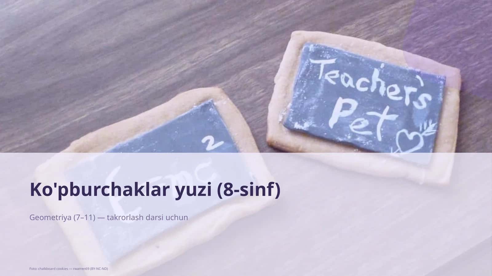 Ko'pburchaklar yuzi (8-sinf) 1