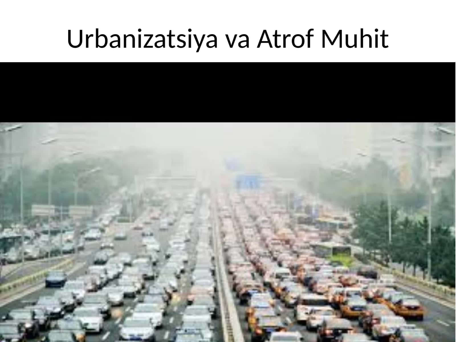 urbanizatsiya atrof muhit 1