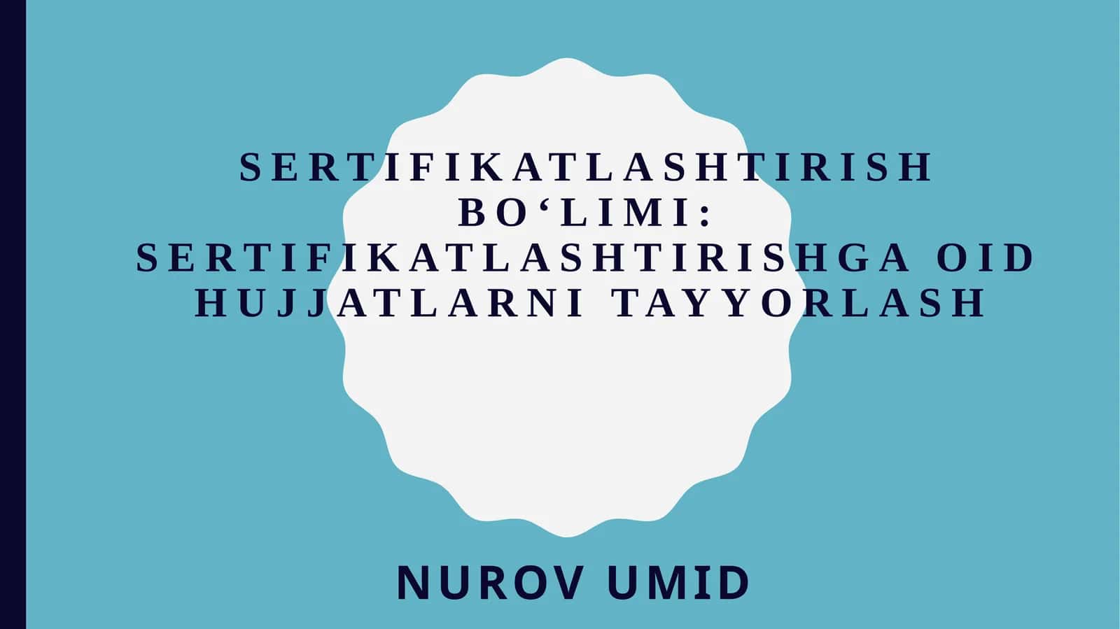 Sertifikatlashtirishga oid hujjatlar 1