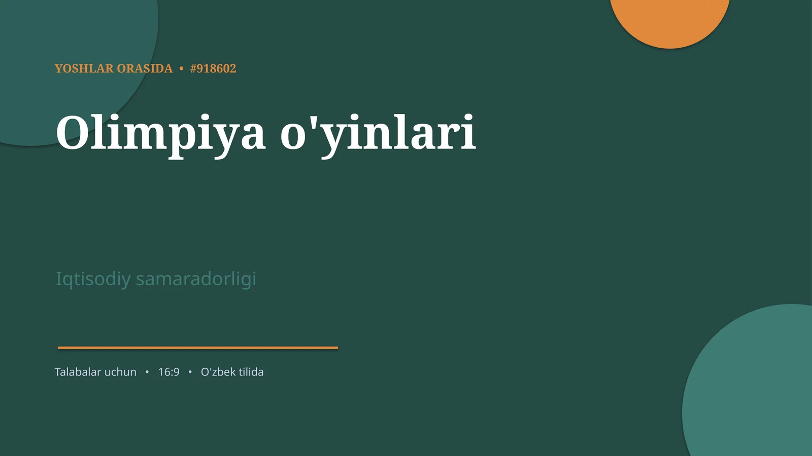 Olimpiya o'yinlari 1