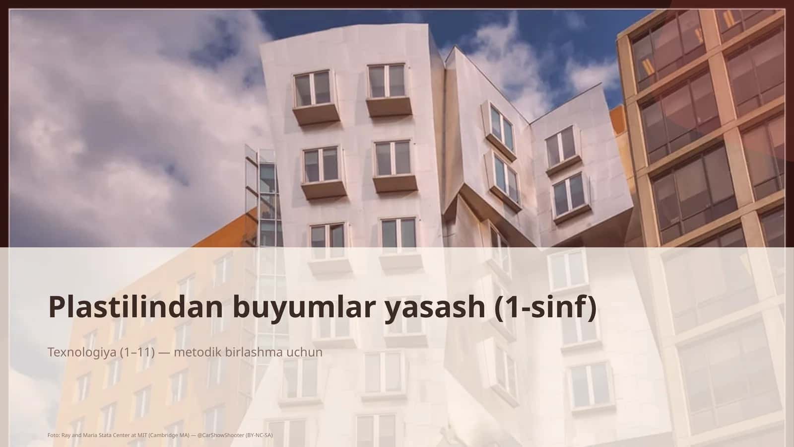 Plastilindan buyumlar yasash (1-sinf) 1