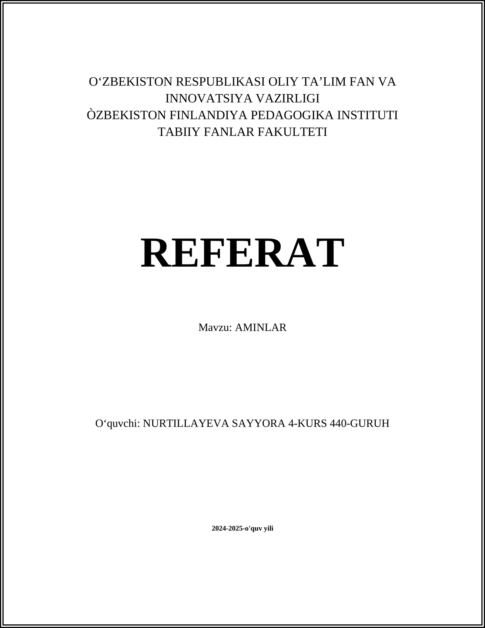 AMINLAR 1
