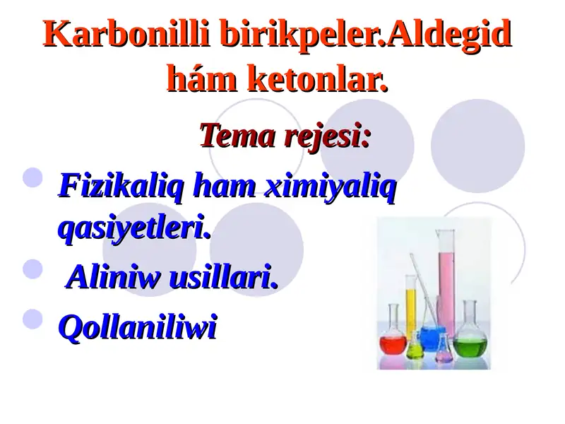 Aldegid hám ketonlar 1