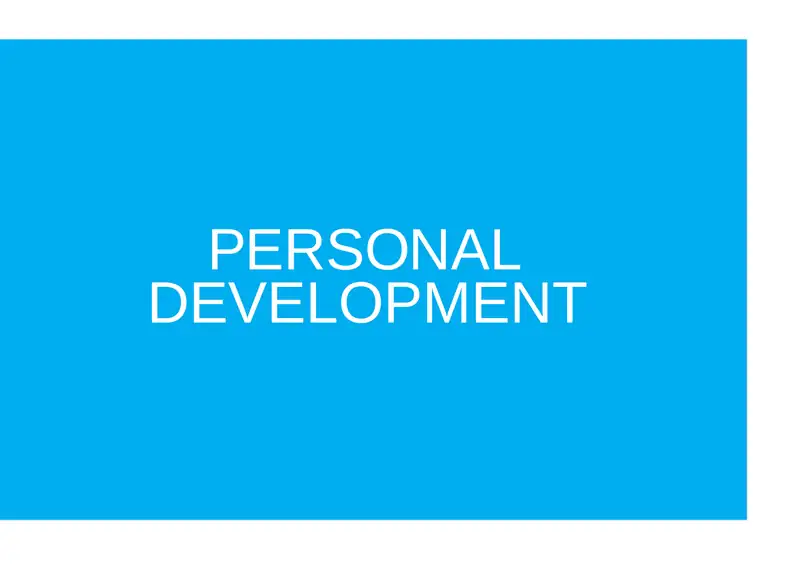 Personal Development 1
