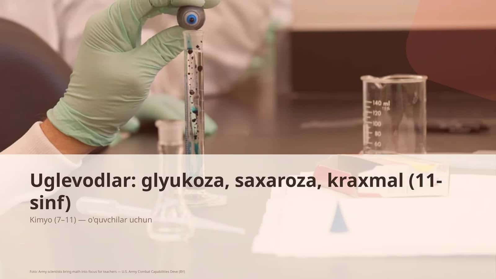 Uglevodlar: glyukoza, saxaroza, kraxmal (11-sinf) 1