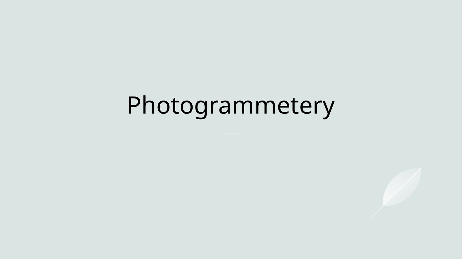 Photogrammetery 1