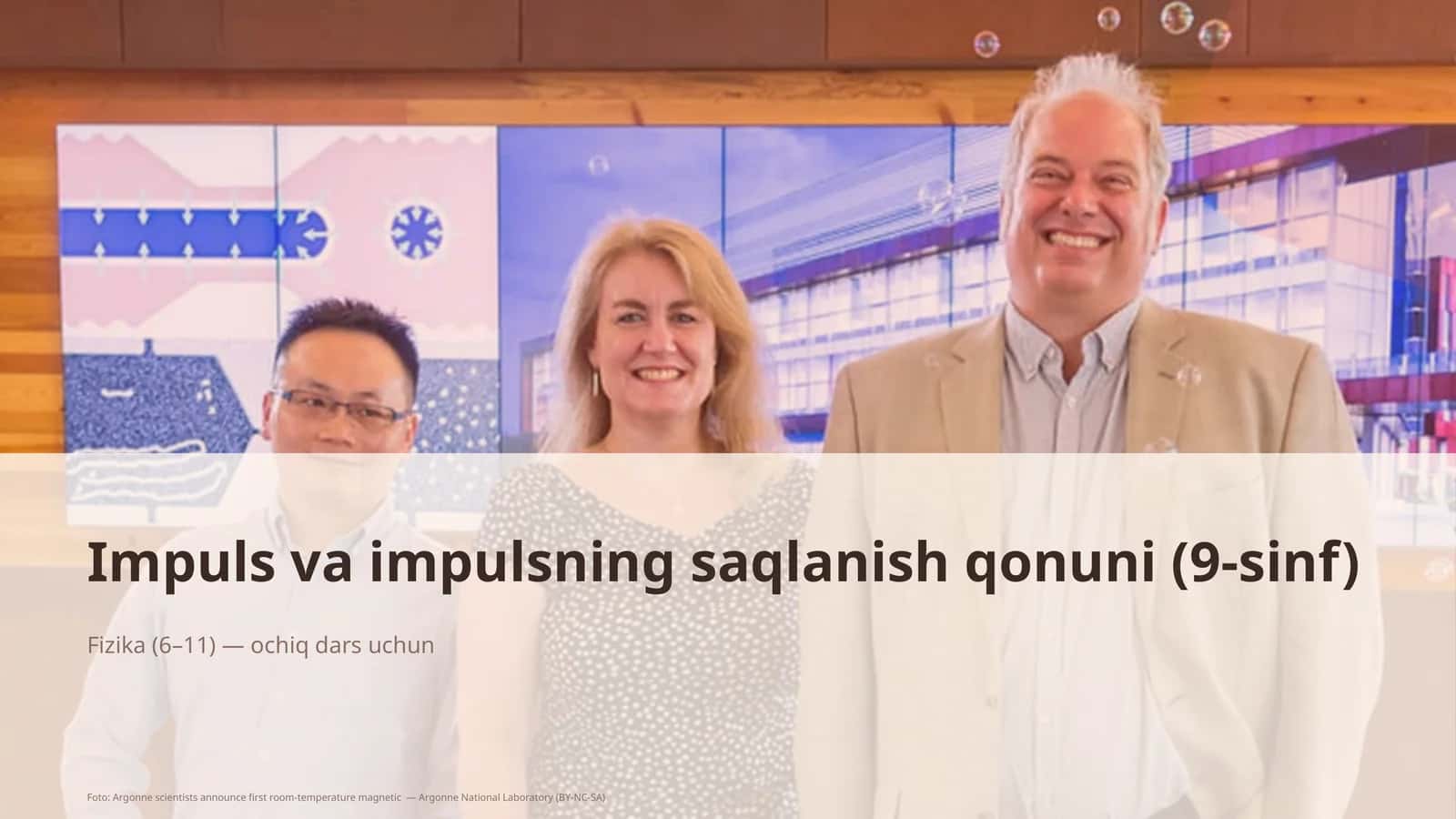 Impuls va impulsning saqlanish qonuni (9-sinf) 1
