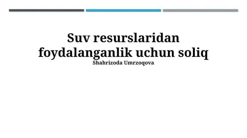 Tabiiy Resurs Soliqlarining Iqtisodiy Ta'siri 1