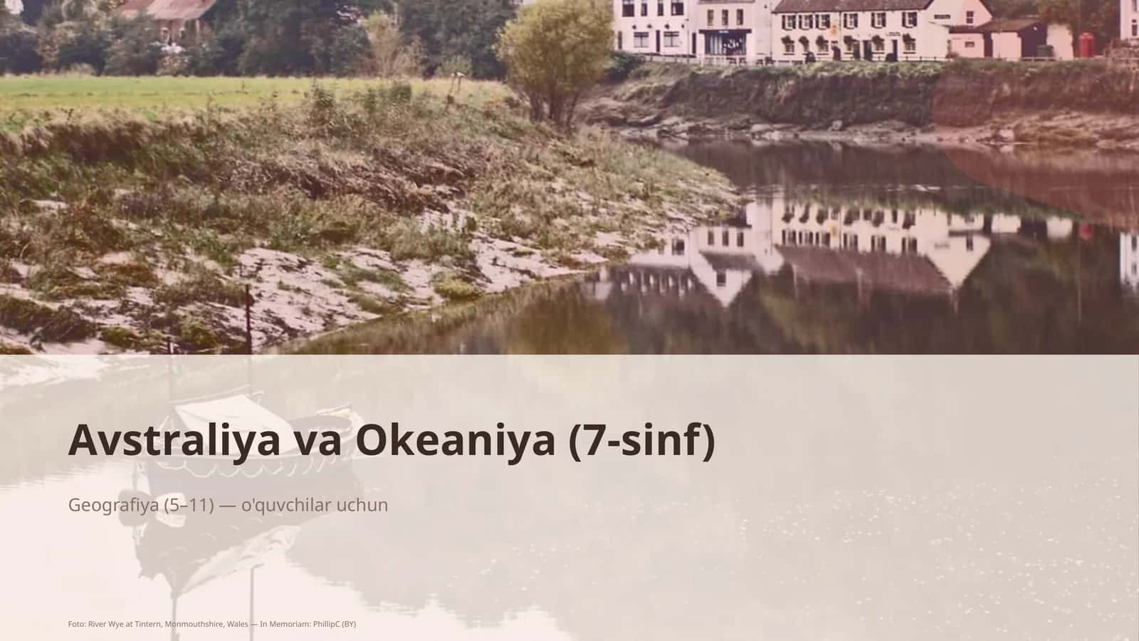 Avstraliya va Okeaniya (7-sinf) 1