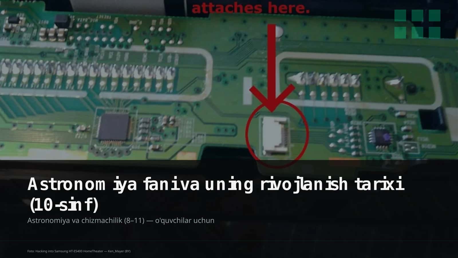 Astronomiya fani va uning rivojlanish tarixi (10-sinf) 1