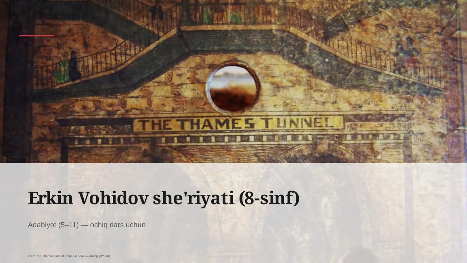 Erkin Vohidov she'riyati (8-sinf) 1
