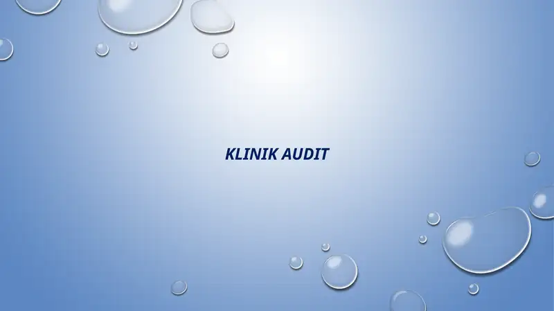KLINIK AUDIT 1
