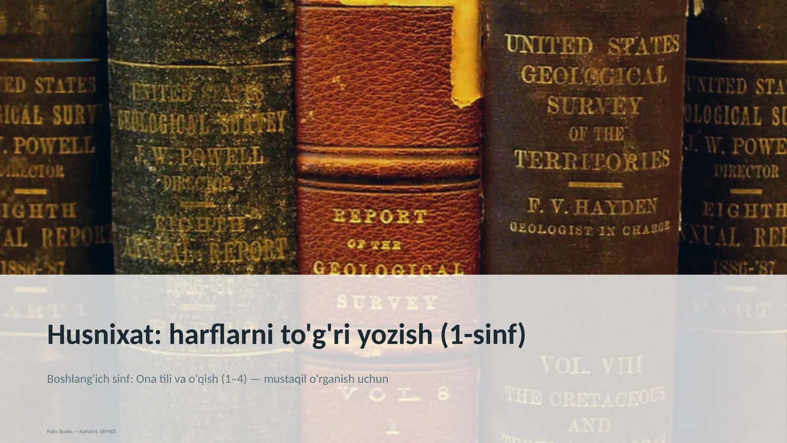Husnixat: harflarni to'g'ri yozish (1-sinf) 1