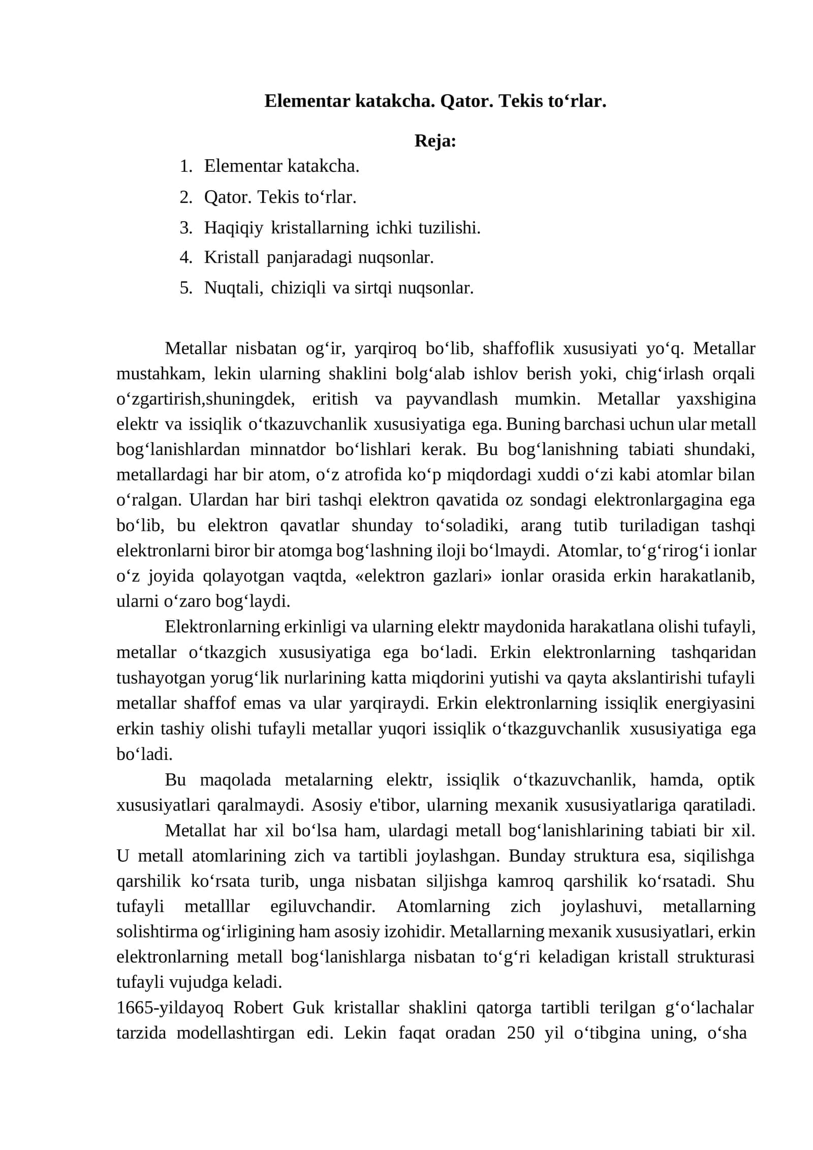 Elementar katakcha 1