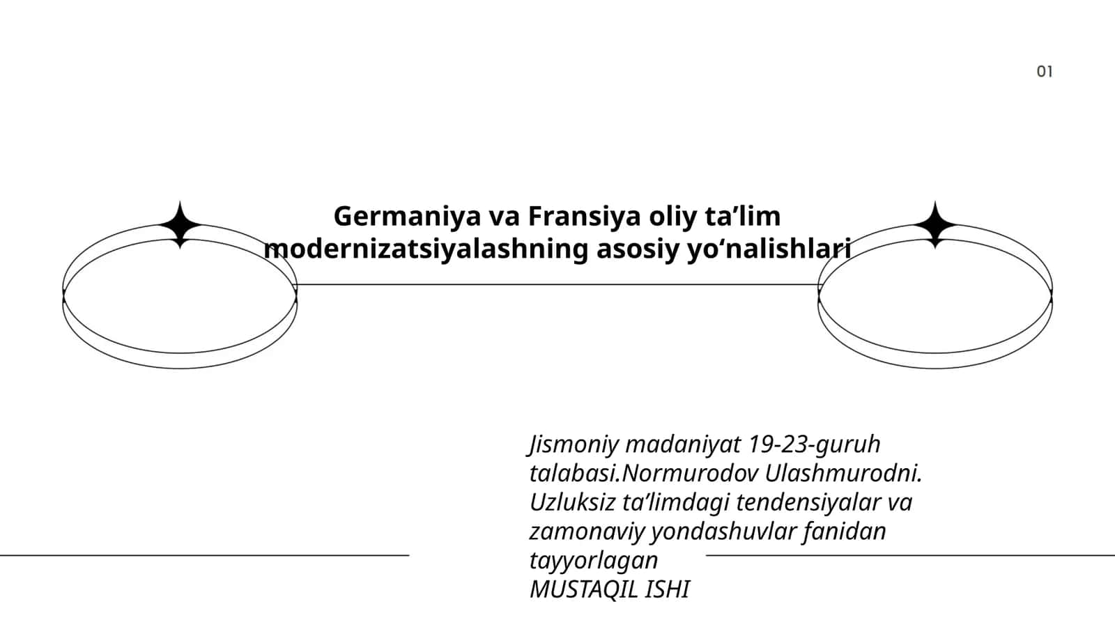 Germaniya va Fransiya oliy taʼlim modernizatsiyalashning asosiy yoʻnalishlari 1