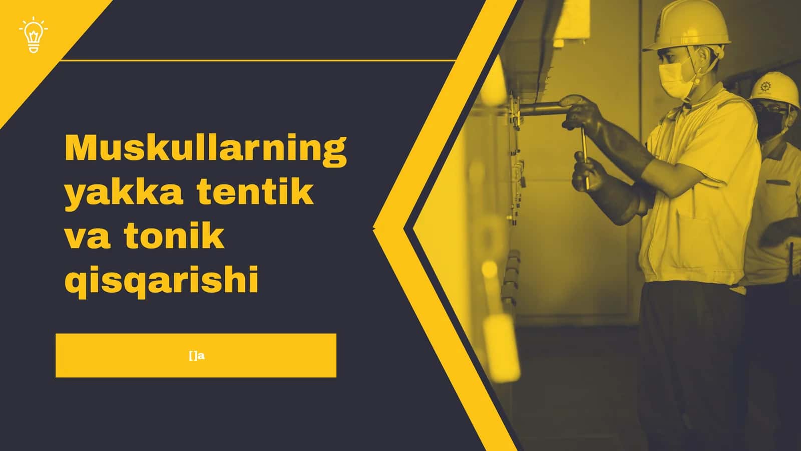 Muskullarning yakka tentik va tonik qisqarishi 1