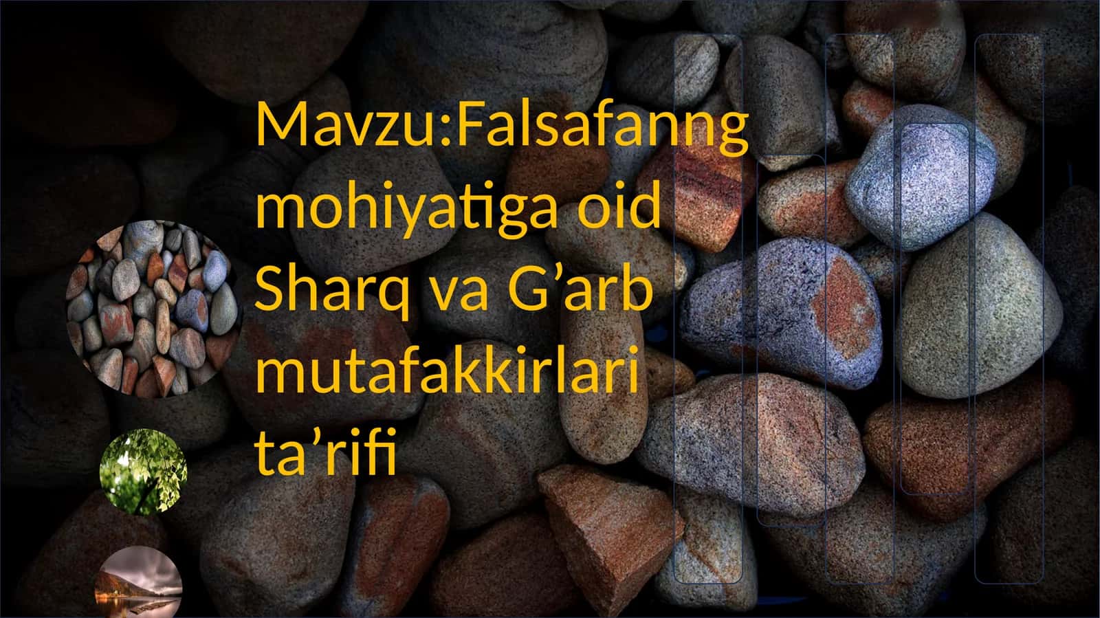 Falsafanng mohiyatiga oid Sharq va G’arb mutafakkirlari ta’rifi 1