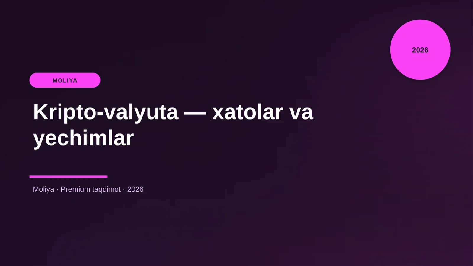 Kripto-valyuta — xatolar va yechimlar 3